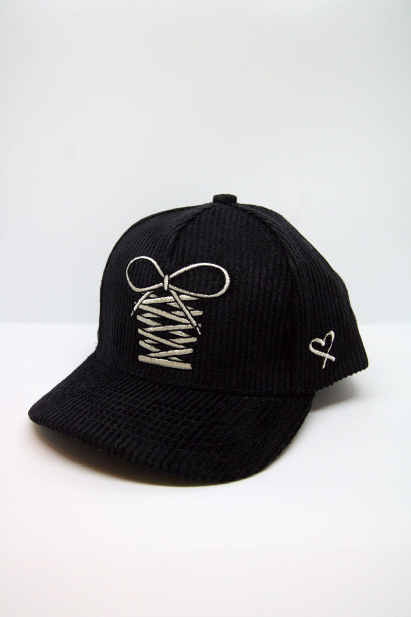 Little Sneakerhead Corduroy Hat - Black