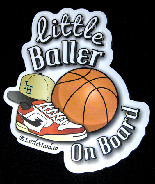 Little Baller on Board Sticker