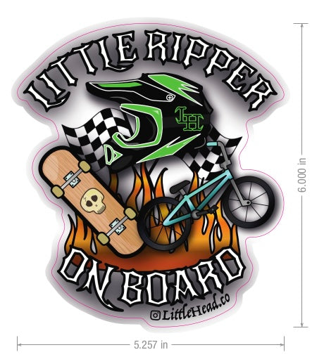 Little Ripper on Board Sticker